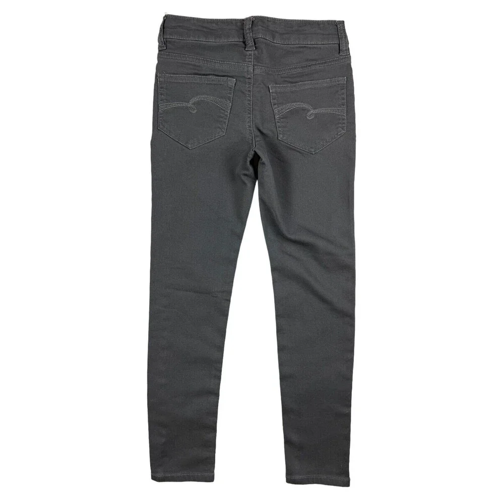 JUSTICE Simply Low Girls Gray Jegging Size 8 Skinny Stretch Legging Jeans